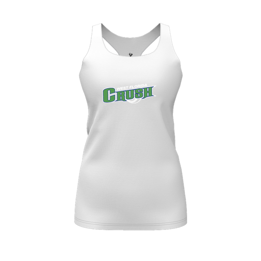 [FT0TRBWH-FYS-LOGO2] Decker Racerback Tank Top (Female Youth S, White, Logo 2)