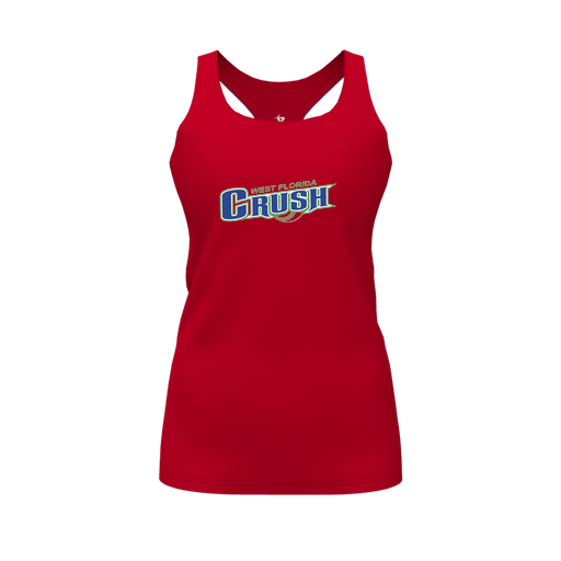 [FT0TRBRD-FYS-LOGO1] Decker Racerback Tank Top (Female Youth S, Red, Logo 1)