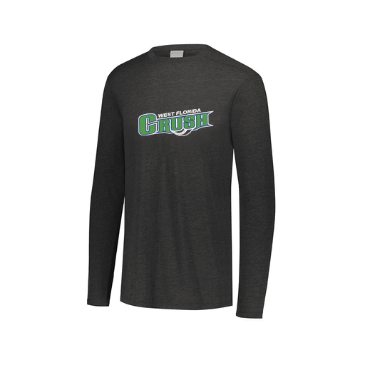 [FTLCUBBK-AXS-LOGO2] Decker Men's Tri-Blend T-Shirt - Long Sleeve (Adult XS, Black, Logo 2)