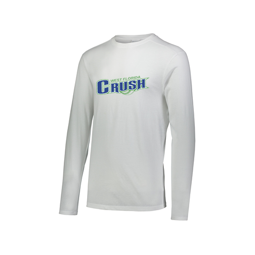 [FTLCUBWH-AXS-LOGO1] Decker Men's Tri-Blend T-Shirt - Long Sleeve (Adult XS, White, Logo 1)