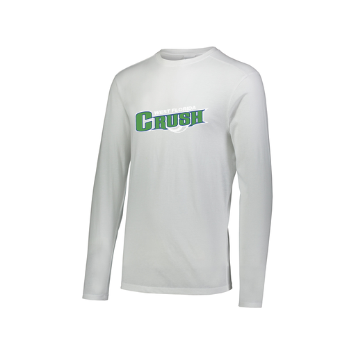 [FTLCUBWH-AXS-LOGO2] Decker Men's Tri-Blend T-Shirt - Long Sleeve (Adult XS, White, Logo 2)