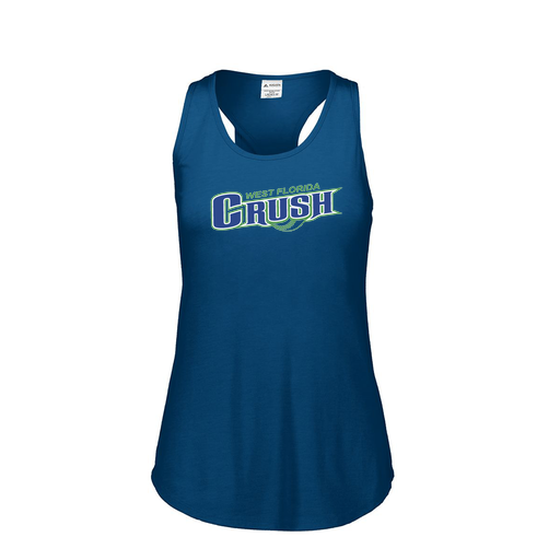 [FT0TUBNV-FAS-LOGO1] Ladies Tri Blend Tank Top (Female Adult S, Navy, Logo 1)