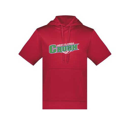 [6871.083.S-LOGO2] Men's Dri Fit Short Sleeve Hoodie (Adult S, Red, Logo 2)