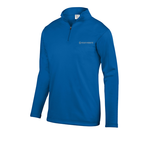 [FOLQFFRY-AS-LOGO3] Decker Men's FlexFleece 1/4 Zip (Adult S, Royal, Logo 3)