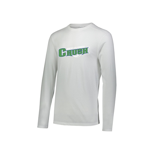 [3076.005.S-LOGO2] Youth LS Ultra-blend T-Shirt (Youth S, White, Logo 2)