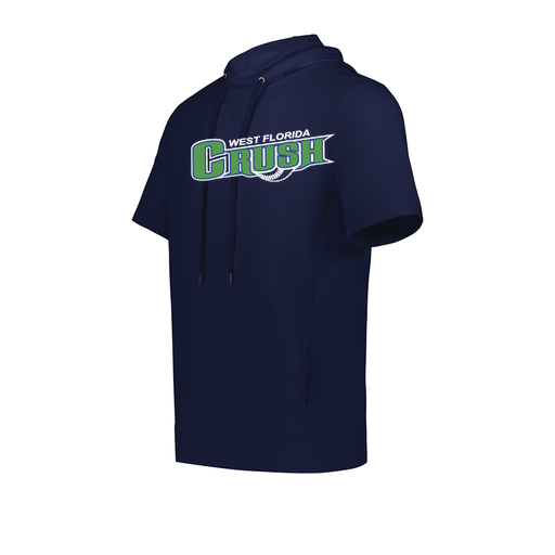 [222605.065.S-LOGO2] YOUTH VENTURA SOFT KNIT SHORT SLEEVE HOODIE (Youth S, Navy, Logo 2)