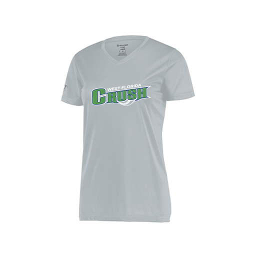 [222820.099.S-LOGO2] Ladies Movement Dri Fit Shirt (Female Adult S, Silver, Logo 2)